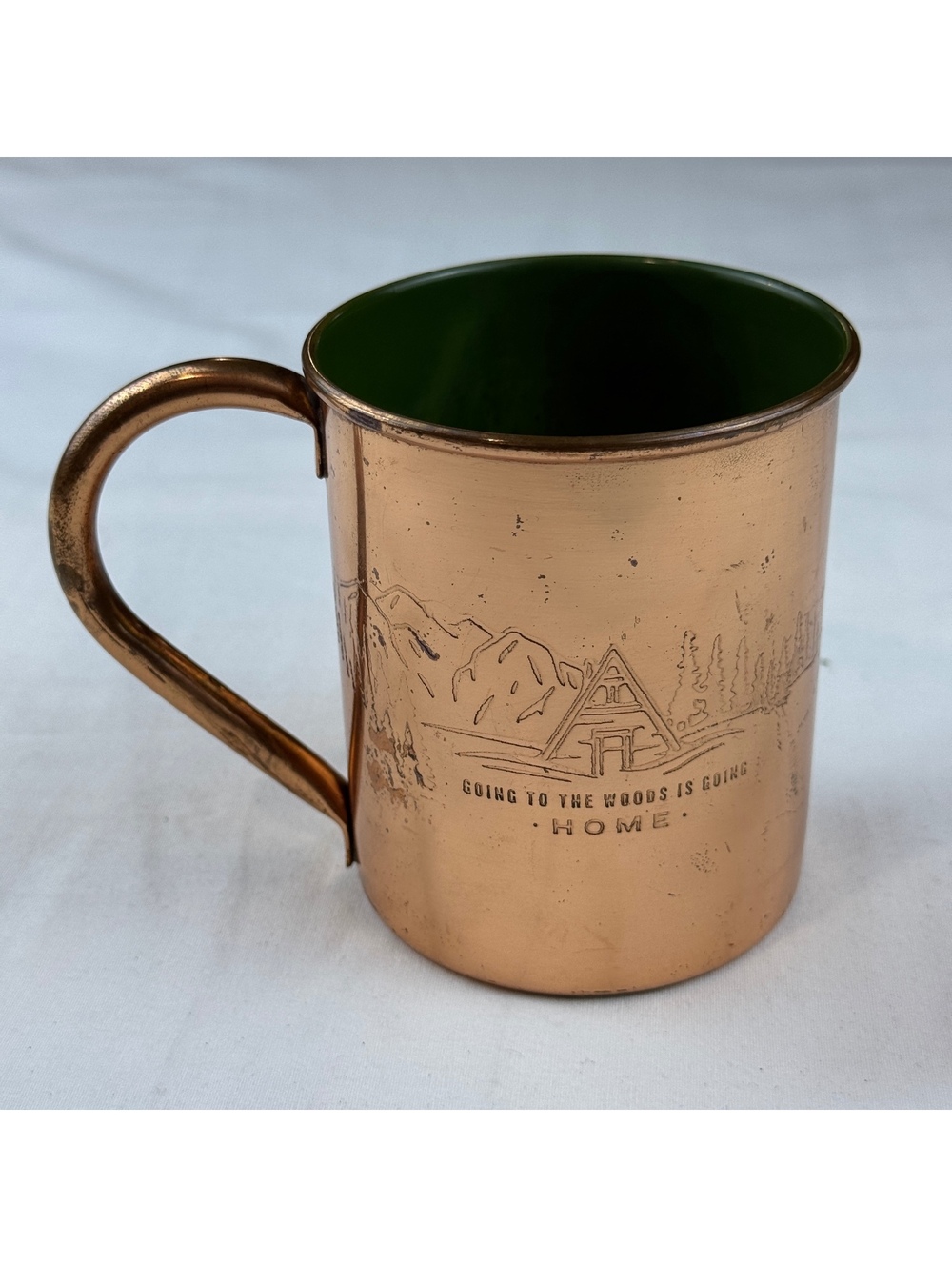 United By Blue Hand-Welded 100% Copper Mug 4” x 3”